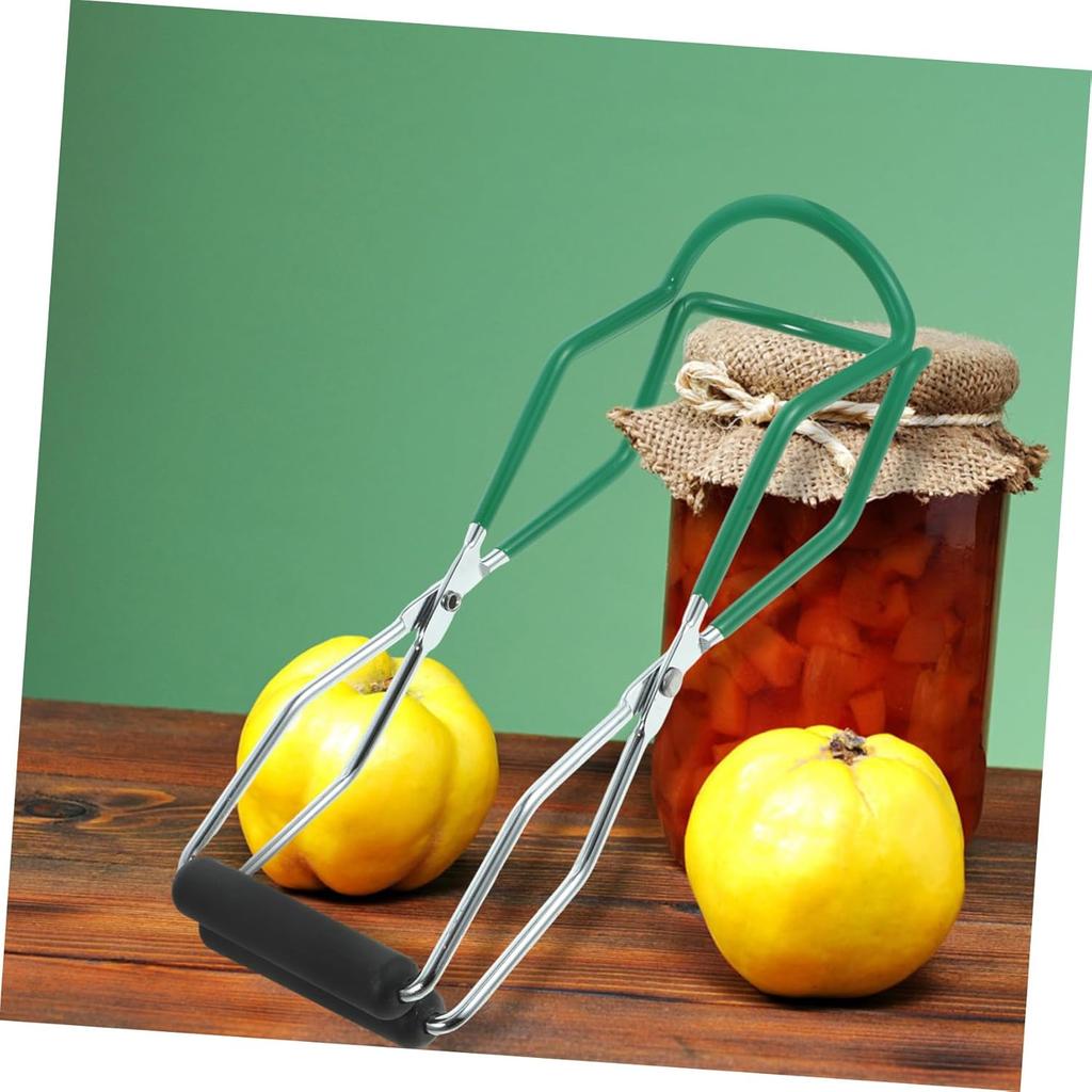 1 Pc Canning Jar Lifter with Non-Slip Grips Handle, Canning Tongs Cans Gripper Clamp Canned Clip for Kitchen Restaurant Wide