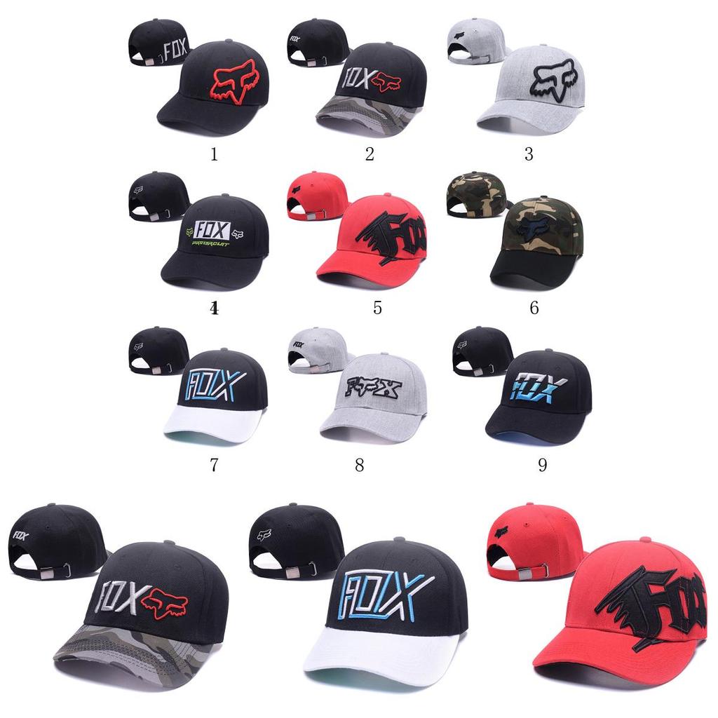Fox Racing Men Guys Adjust Flex Snapback Trucker Hat With Stylish Fox Print**