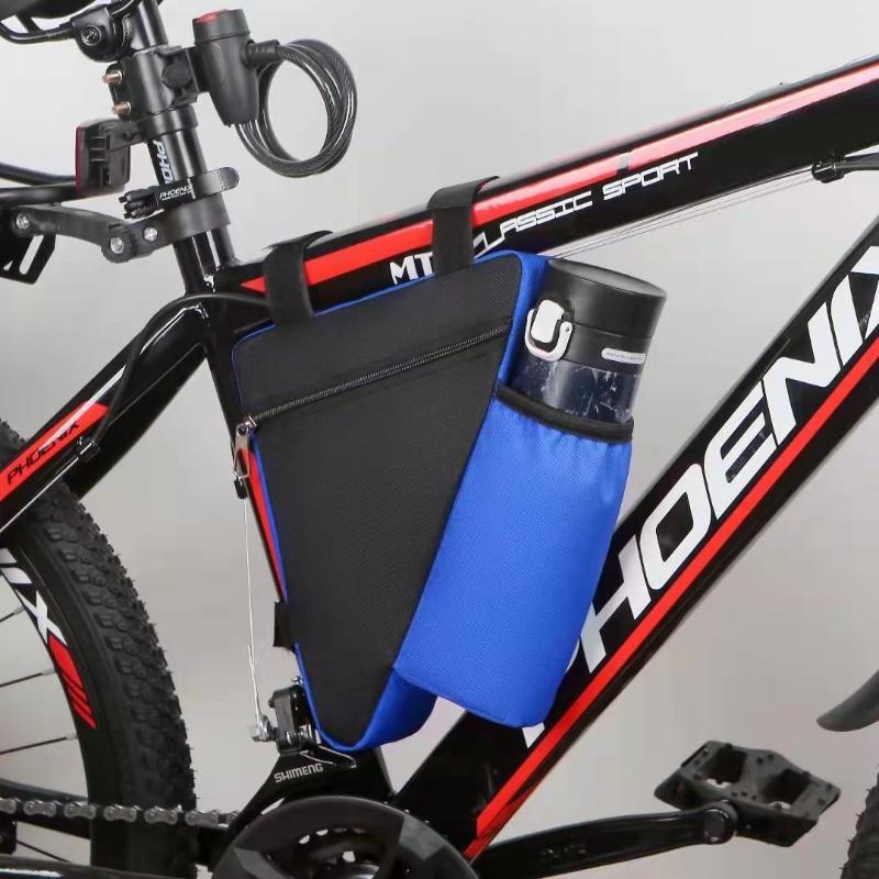Waterproof Bicycle Frame Bag with Innovative Triangle Design and Bottle Pocket for Hydration