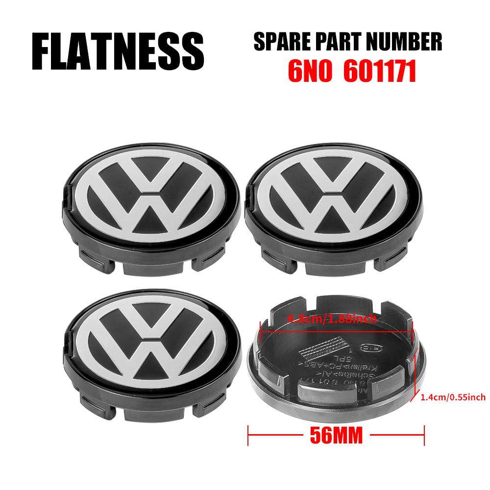 2026 Hot For VOLKSWAGEN VW 4PCS 56MM/65MM/66MM Car Wheel Center Hub Caps Hubcap Tire Rim Covers Replacement Decoration For Volks