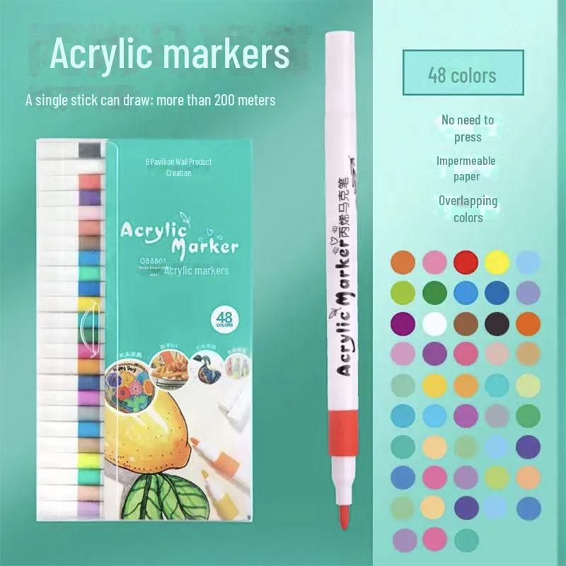 Acrylmarker für Grundschüler – Zeichnen mit leuchtenden Farben, wasserfest und schnelltrocknend.
