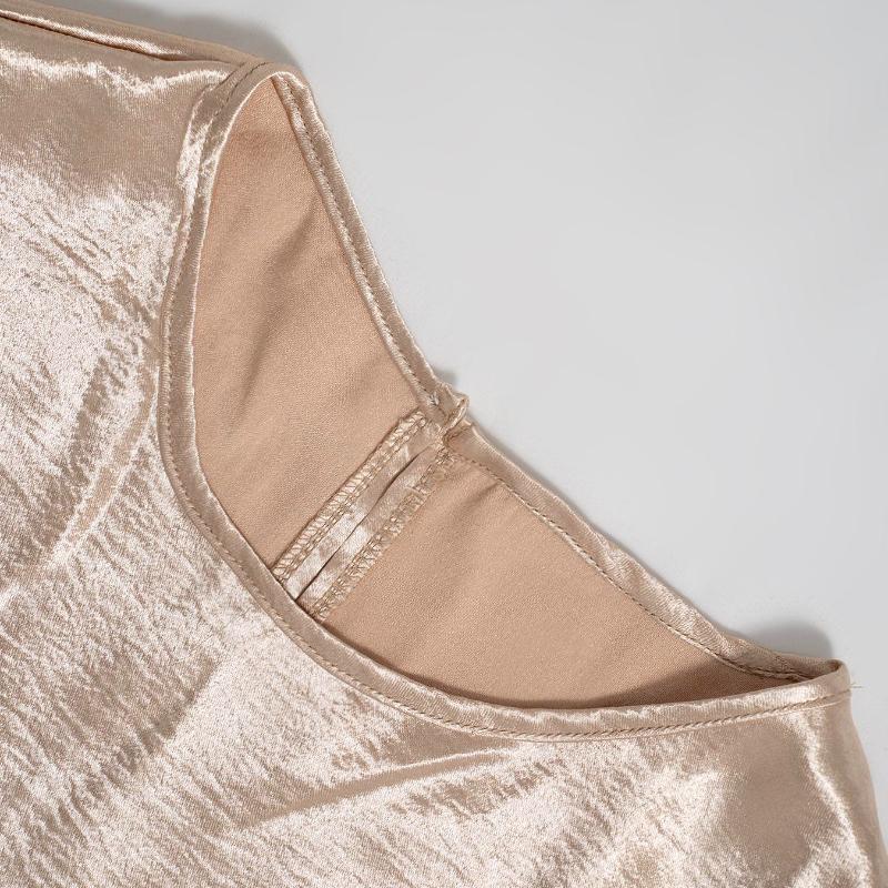 Fashion Summer Ruffled Short Sleeve Casual Shirts for Women Elegant Solid Round Neck Vintage Loose Blouse Women Tops Simple Office Ladies Shirt 26539