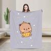 Super Warm BlanketStudents Picnic Bubu Dudu Halloween Throw Blanket  Flannel Bedspread For Living Room Aesthetic Sofa Bed Cover