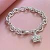 Cute Copper Buckle Star Chain Bracelet for Women Lady Men, Suitable for Lover Woman Men Fashion Jewelry Party Gifts