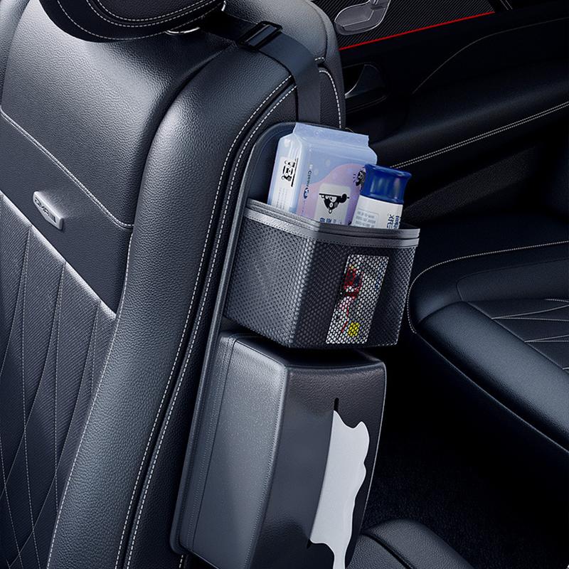 Car Seat Storage Box Car Seat Hanging Storage Bag Multifunctional Car Seat Side Storage Bag Hold Tissues Mobile Phones Key