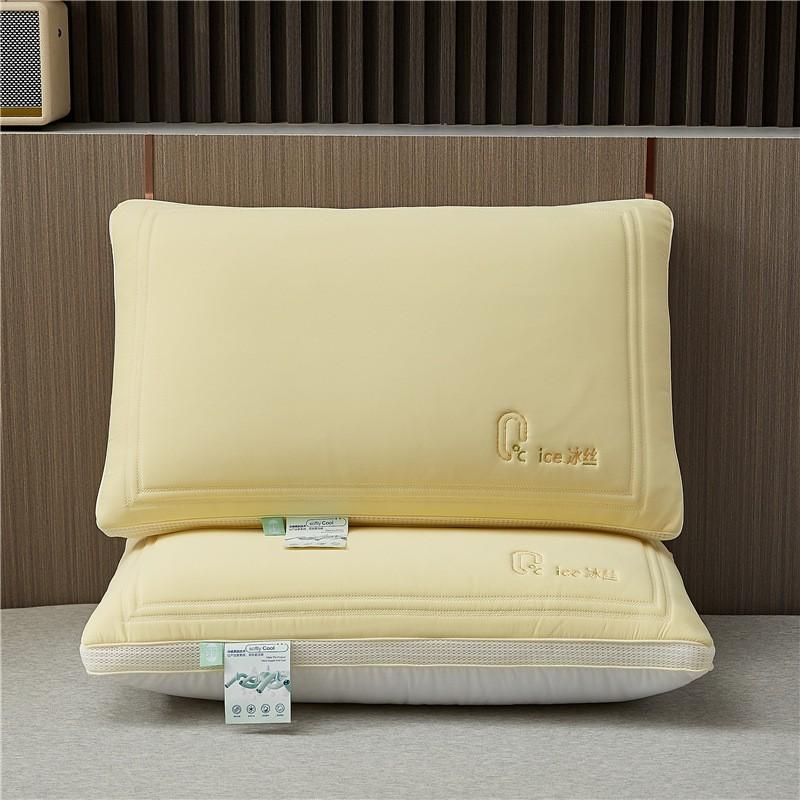 Cooling Ice Silk Memory Foam Pillow Adults Single Bed Neck Support Lightweight Ergonomic Bedroom
