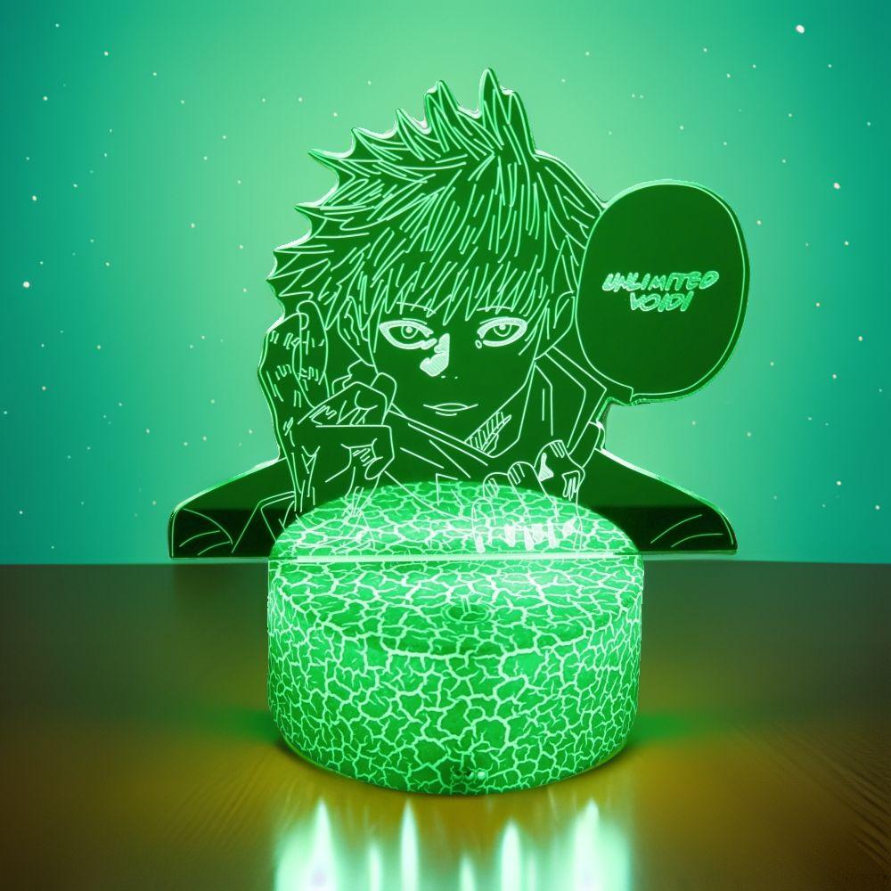 Anime Lamp Jujutsu Kaisen Led Night Light Action Satoru Gojo Nightlight Decoration Lamps Bedroom Decor Birthday Gifts 3D figure Poseable Articulated
