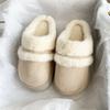 Fur Slippers for Women Winter Fluffy Warm Thick Sole Plush Cozy Slides Home Indoor Platform Cotton Shoes Pantuflas Mujer