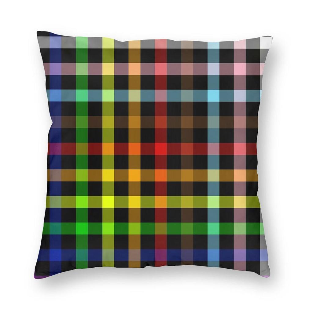 Gay Pride Rainbow Flag Heart Square Pillowcase Pillow Cover Cushion Throw Pillow for Home Bedroom Car