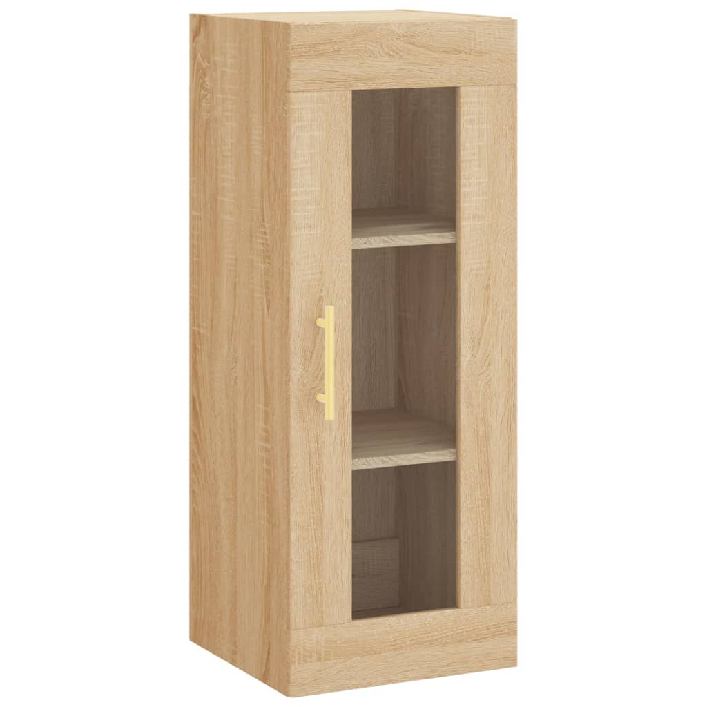 Vidaxl Wall Cabinet, Sonoma Oak, 34.5X34X90 Cm