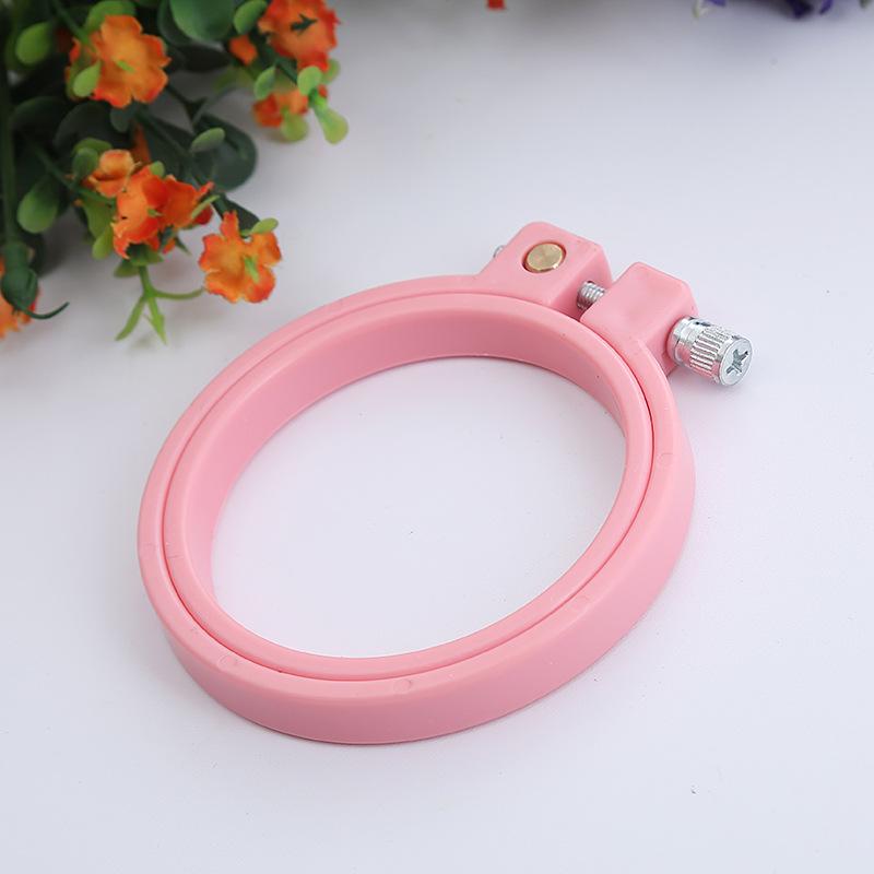 

DIY Plastic Embroidery Hoops Cross Stitch Frame Stretch Ring Tool for Needlecraft Sewing Loop Cross Stitching