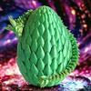 3D Printed Dragon Egg Toy Movable Joints Articulated Dragon Figurine Model Toy Desktop Decoration Kids Adults Collection Gifts