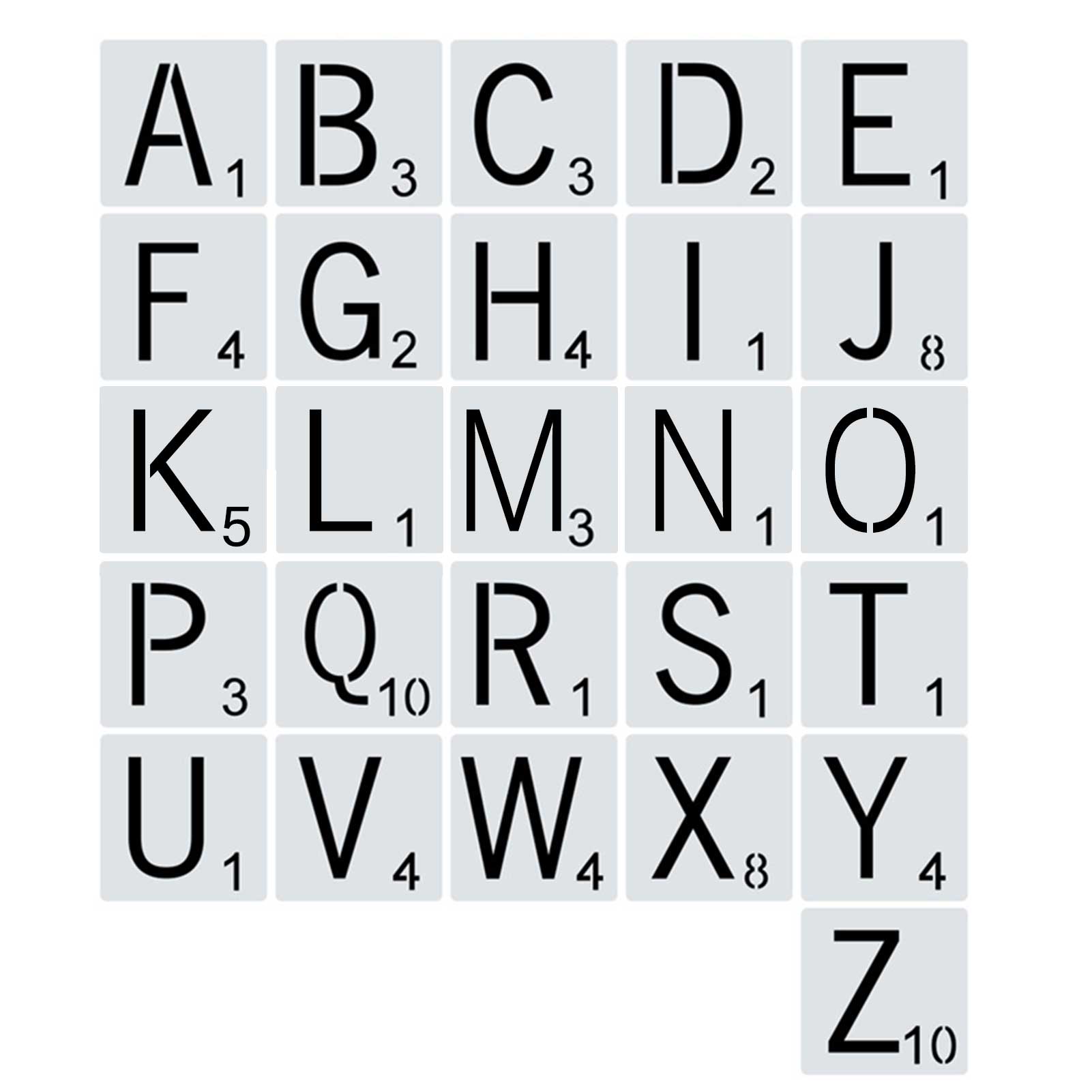 English Alphabets/Letter Stencils For Painting Create Customized Signs Template For DIY Walls Art