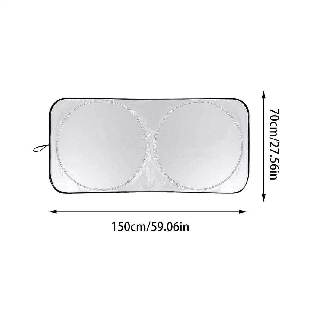 Foldable Sunshade For Car Windshield Car Windshield Sunshade Foldable Front Shade For Sun Heat And UV Rays Sun Shade For Auto