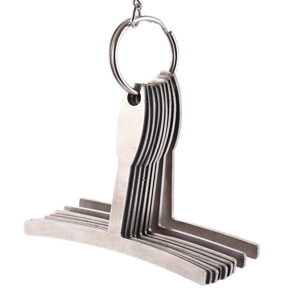 9 Pcs/set T-Shaped Guitar Caliper Ruler String Radius Curve Gauge Ruler Guitar Tool