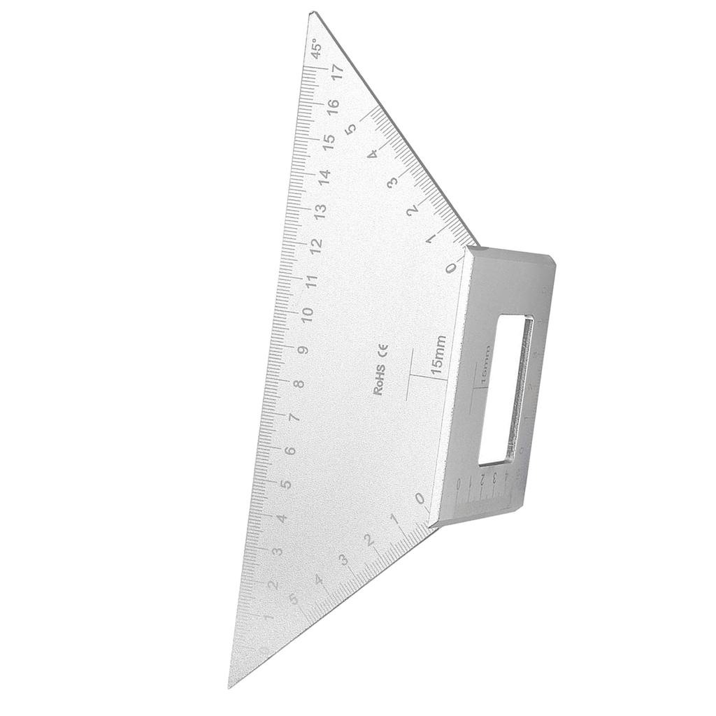 3D Multi-Winkel-Messlineal 90 45 Grad Anriss Gehrungswinkel Mess-T-Lineal für die Holzbearbeitung