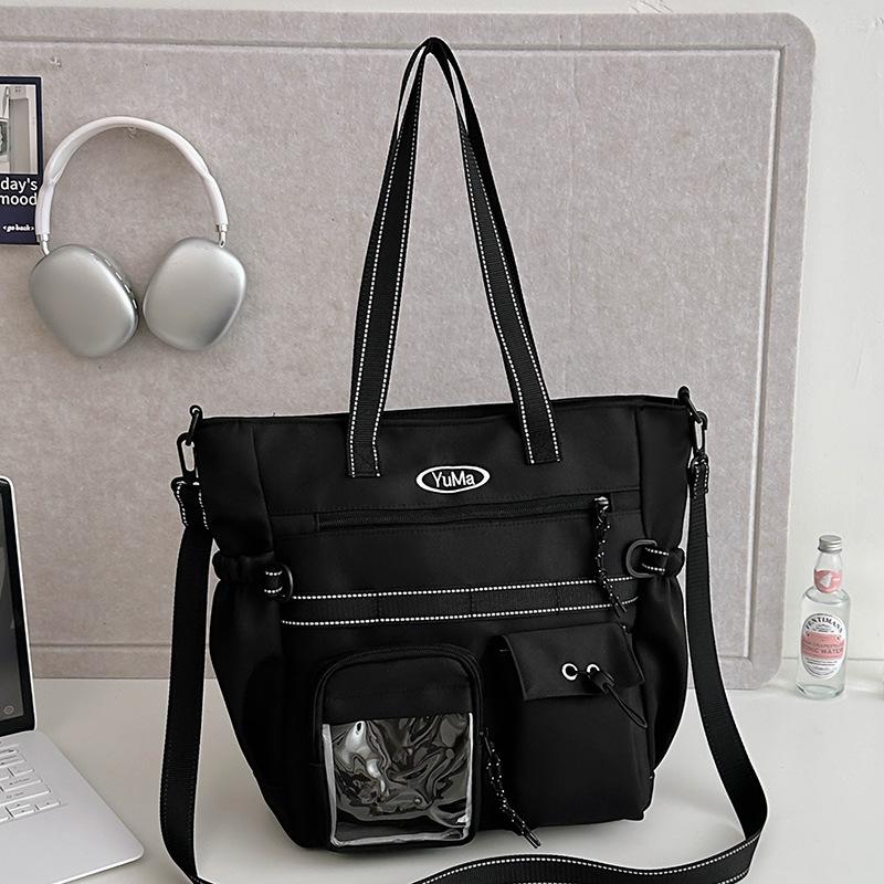Tutorial Bag Tutorial Bag Girls Elementary School Students Junior High School Students Tote Bag Canvas One-shoulder Crossbody Bag