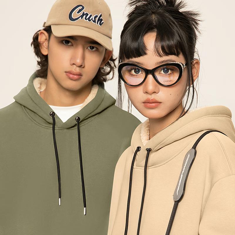 Warrior Men's Thickened Lamb Fleece Hoodie