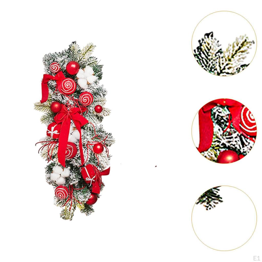Christmas Garland with Lights for Stairs, Teardrop Stairs