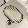 Japanese-Korean Minimalist Diatom Mud Bath Mat - Water-Absorbent, Non-Slip Entryway Floor Mat