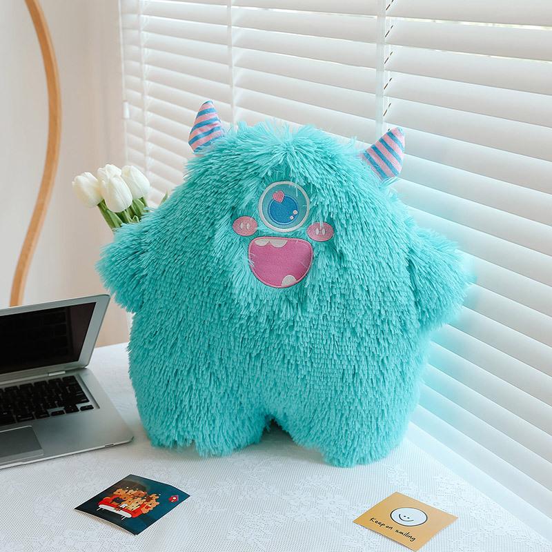 Cartoon Big-Eyed Monster Plush Doll: Children's Pillow Toy Gift