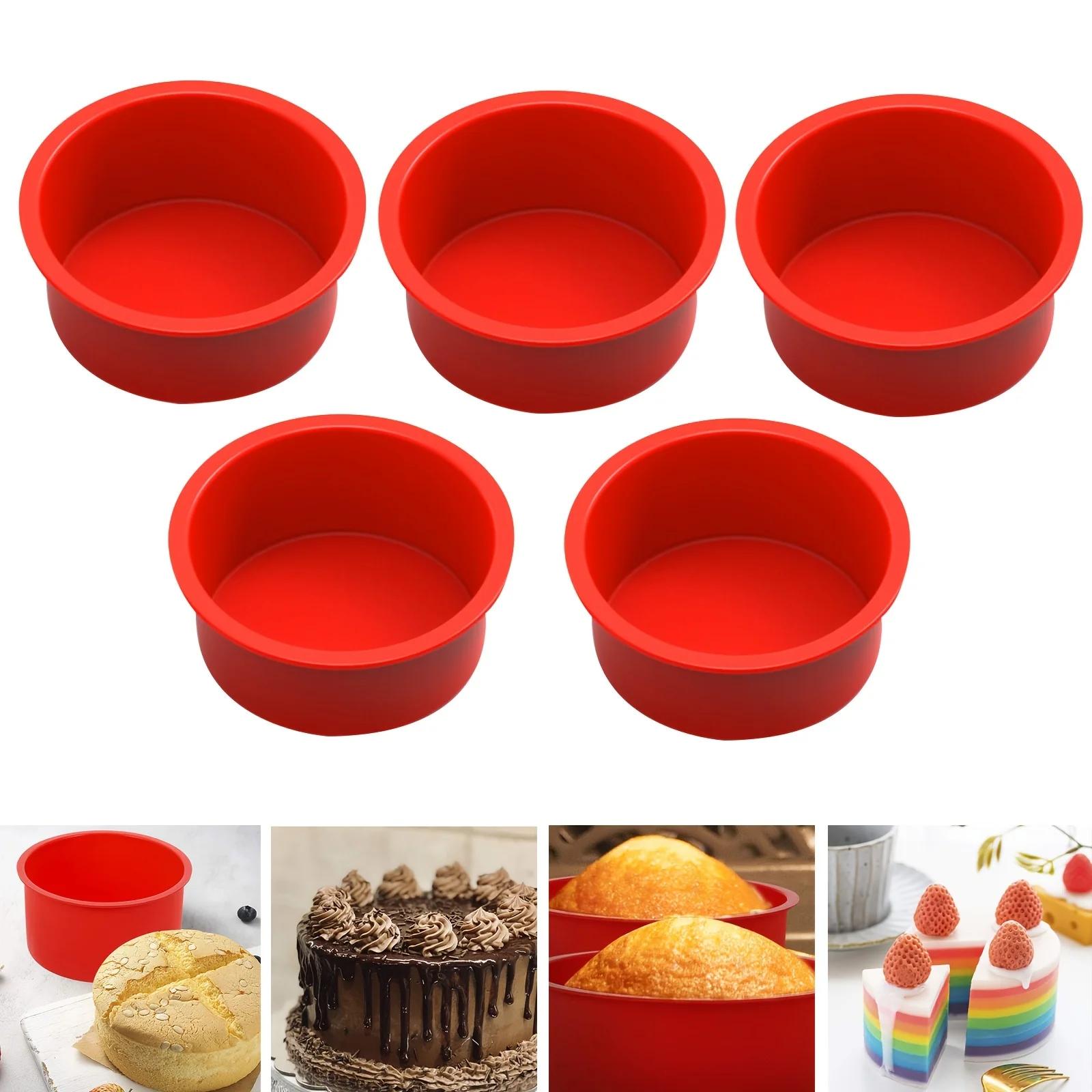 Round cake mold silicone mold baking tray multi-size cake mold