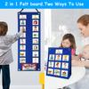 Kind Visueller Zeitplan Hängender Visueller Planer Aufgabenplan mit 70 Karten Magnetisch Kinder Lernkalender Tabelle Lernspielzeug
