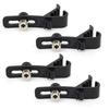 Drum Microphone Fixed Clamp Set of Three Groove Adjustable for Musical Instruments and Drum Versatile Clips, Holders, 4, Shockproof, Points, Height,
