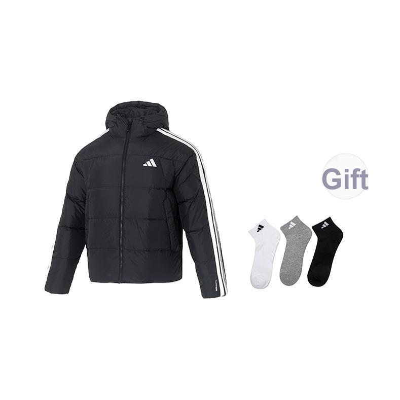 adidas Warm Windproof Striped Zipper Duck Down Jacket Men Jackets KC2493