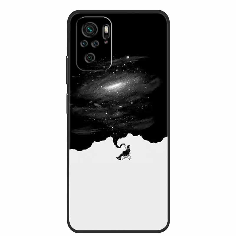 Für Xiaomi Poco M5s Hülle Luxus TPU Weiches Silikon Handy Rückseite für PocoM5s Stoßfest Blumen Niedliche Cartoon Blumen Neue Hülle