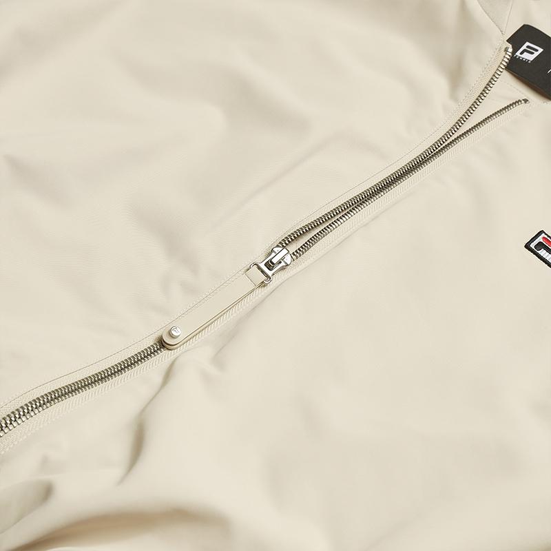 Fila Tennis Fashion Minimalist Classic Retro Sports Casual Comfortable Warm Loose Short Cotton Jacket Women jackets Apricot A11W613904FBG