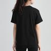 Puma Classic Logo Print Round Neck Short Sleeve T-Shirt Women Tops Black 530005-51