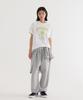 COVERNAT Wide C Logo Sweat Jogger Pants Melange Gray