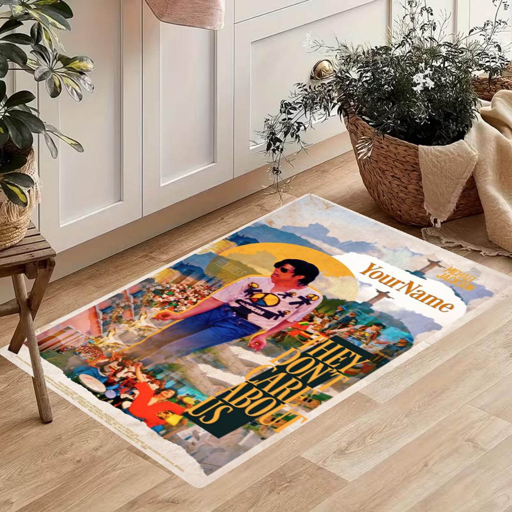 Michael Jackson Customize Your Name Kitchen Rug Runner Rug Laundry Mat Hallway Entryway The Best Gift Choice