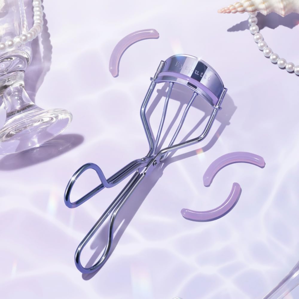 Eyeputti Eyelash Curler for Single and Deep Limited Edition Mermaid Purple 2 Replacement Elastic Eyelids, (Includes Bands)