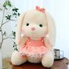 Cute Bear Lily With Floral Skirt Plush Rabbit Toy Dressup Doll Perfect Gift