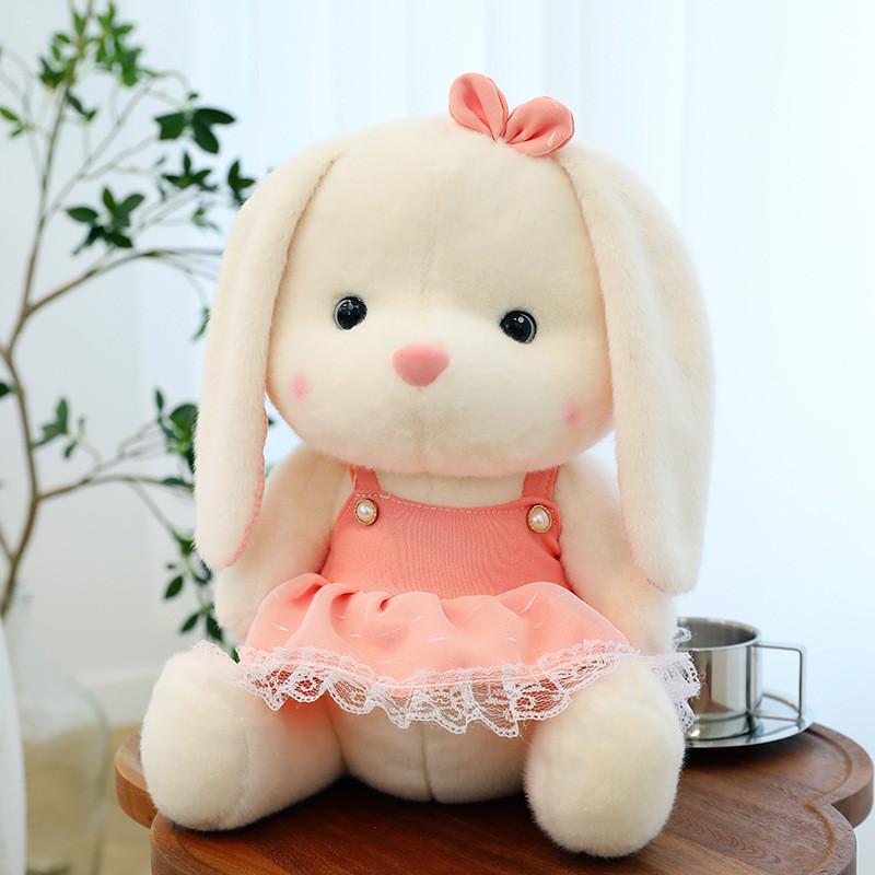 

Bear Cute Lily With Floral Skirt Plush Rabbit Toy Dressup Doll Gift Perfect Rabbit,23cm