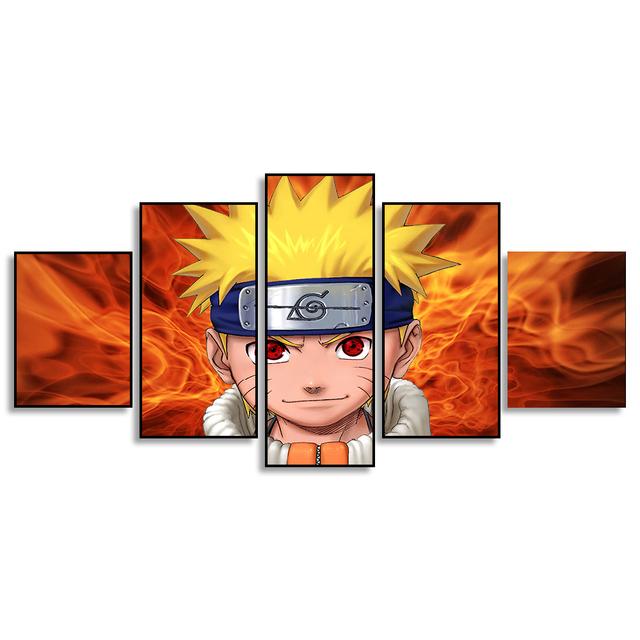 5 poze Poster Sasuke Ltachi Personaj Pictură decorativă Cameră pentru copii Imprimări artistice Modern Home Decor Pânză Pictură fără cadru