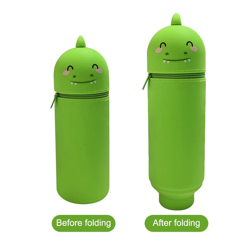 

Креативный высококачественный мультяшный пенал в виде панды, силиконовый, в форме животного, складной, на молнии, сумка для хранения канцелярских принадлежностей