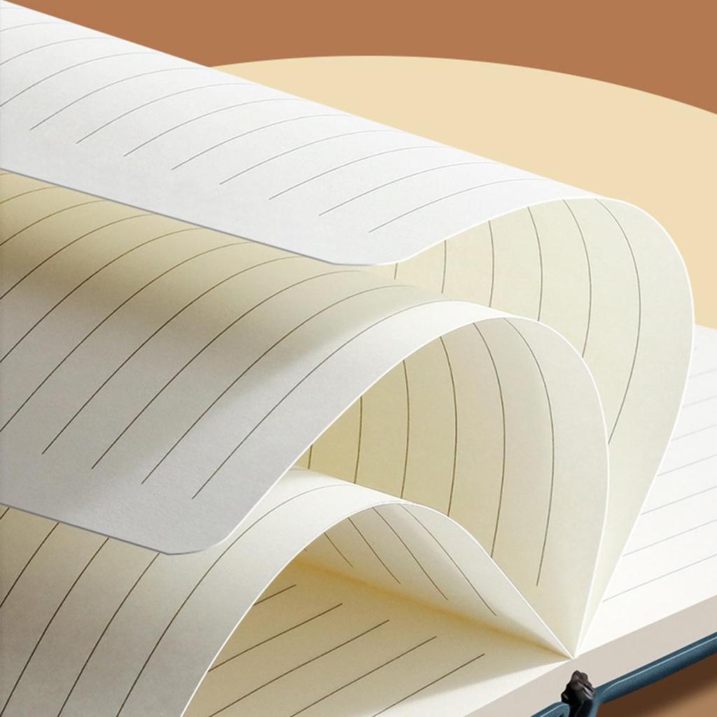 A5 Hardcover Student Notebook, Diary, Work Notepad, Business Meeting Record Book, Subject Notes, Handbook, 100 sheets 200 pages