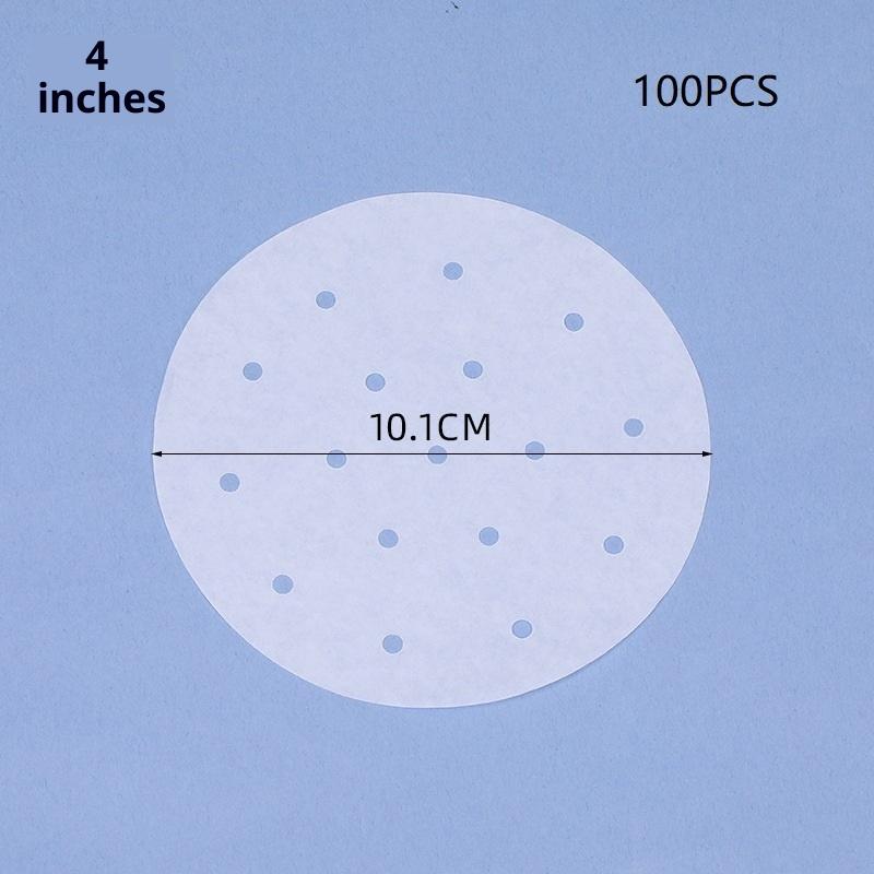 100/400 Stück Einweg-Dampfpapier Backpapier Silikonölpapier Antihaft-Dampfbeständiges Papier Dampfgitter für Brötchen