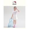 Hellokitty Girls Summer Suit 2025 New Short-Sleeved Girl Skirt Kidsren's Summer Suit Two-Piece Trendy Set