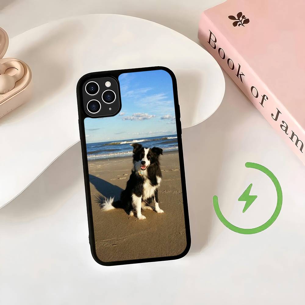 

Border Collie Dog Magnetic For Magsafe Wireless Charge Phone Case For iPhone 17 Air 16 15 Plus 14 13 12 11 Pro Max iPhone 16pro max
