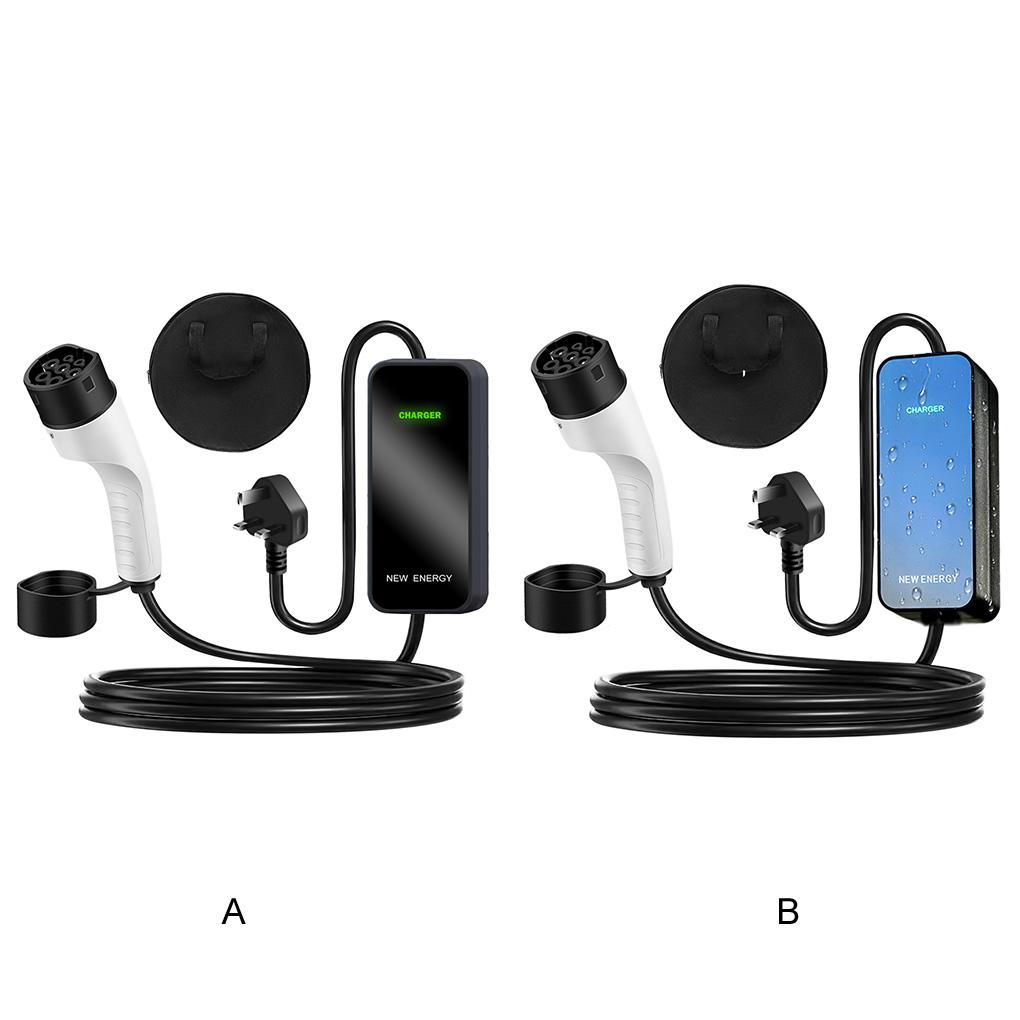 5M 13A EV Charging Cable Ev Charger 3 Pin Type 2 Electric Vehicle Car Fast Charger Plug UK