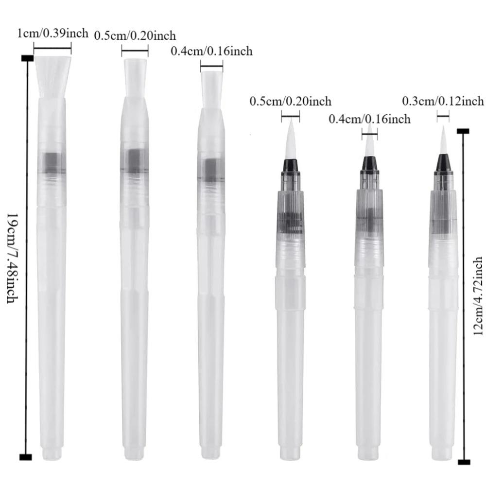 Easy To Use Refillable Paint Brush Water Pen Soft Watercolor Brush Ink Pen Artist