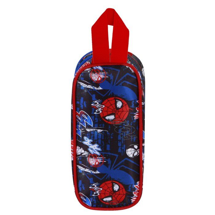 Trousse Double 3D - Spiderman Wall - Rouge - Taille Unique