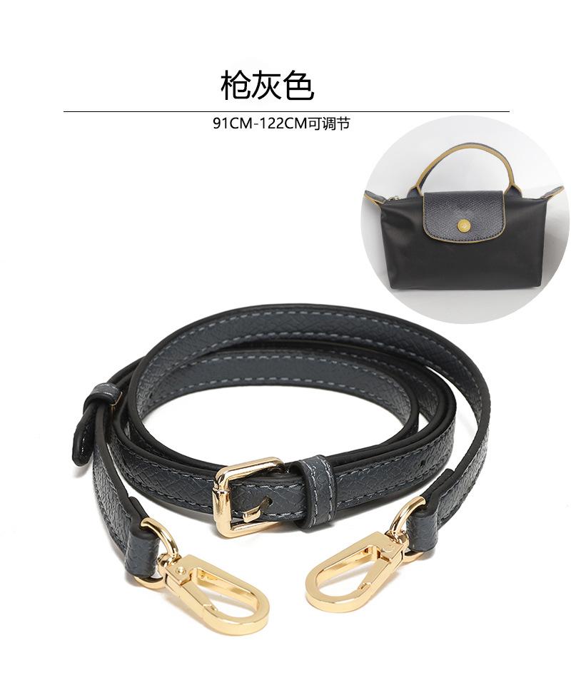 First Layer Cowhide Longxiang Mini Non-destructive Modification Dumpling Shoulder Strap Crossbody Bag Accessories Punching DIY