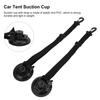 2PCS 9cm Suction Cup Anchor Securing Hook Tie Downs with Carabiner for Car Side Awning