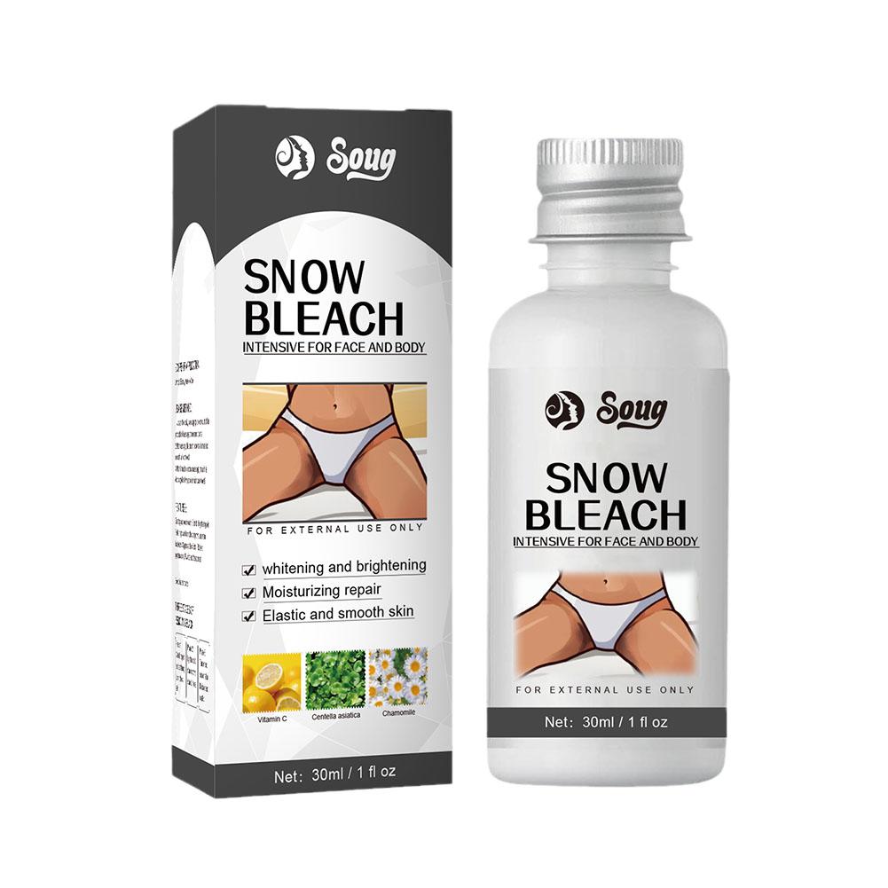 Glowhite Snow Bleach Cream Brighten Inner Thigh Whiten Butt BleachingmSerum Remove Private Inti K2X8