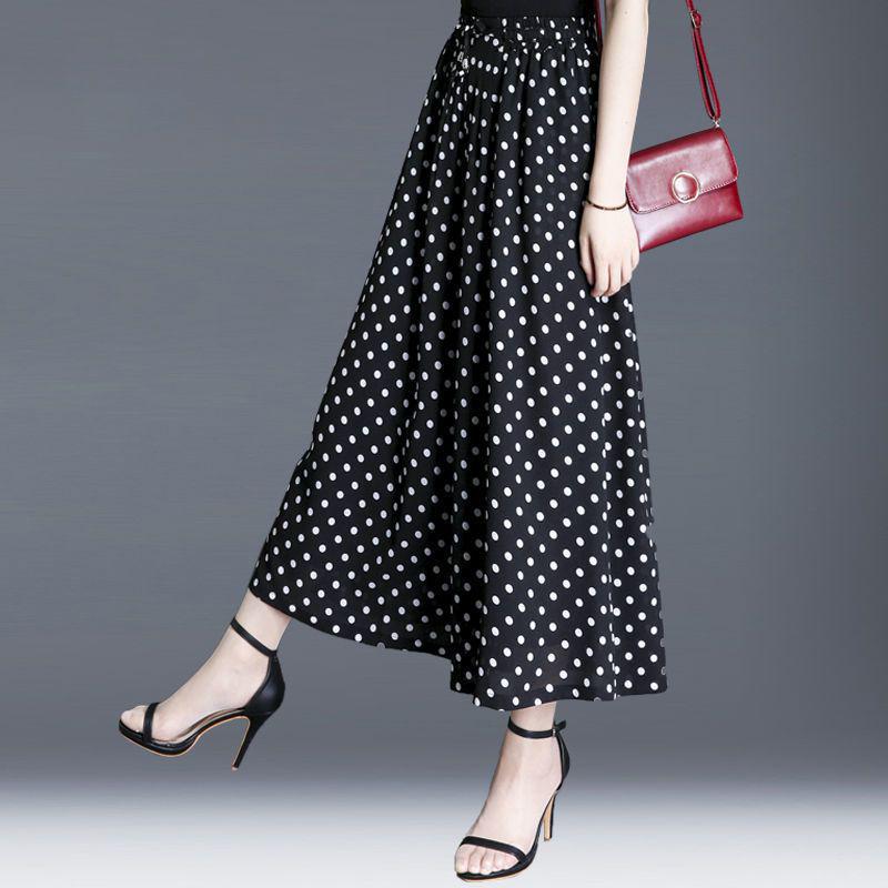 Women s High-Waisted Chiffon Wide-Leg Cropped Pants - Plus Size, Loose Fit, Summer 2026 Collection. S Recommended 70-80 kg